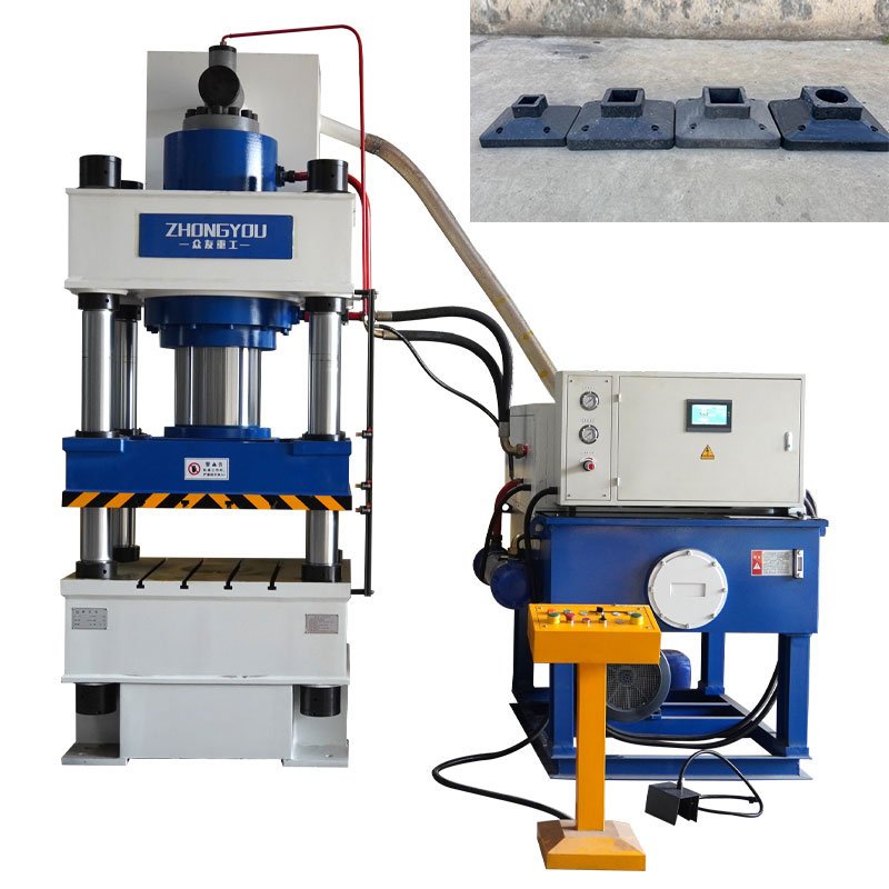 Four Pillar Hydraulic Press Machine for Highway Guardrail Rubber Base Molding & Compression