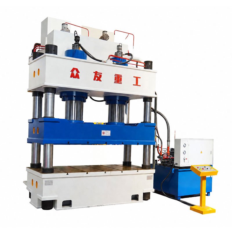 500T Four Column Hydraulic Press with Double Cylinder System for Metal and Composite Material Processing