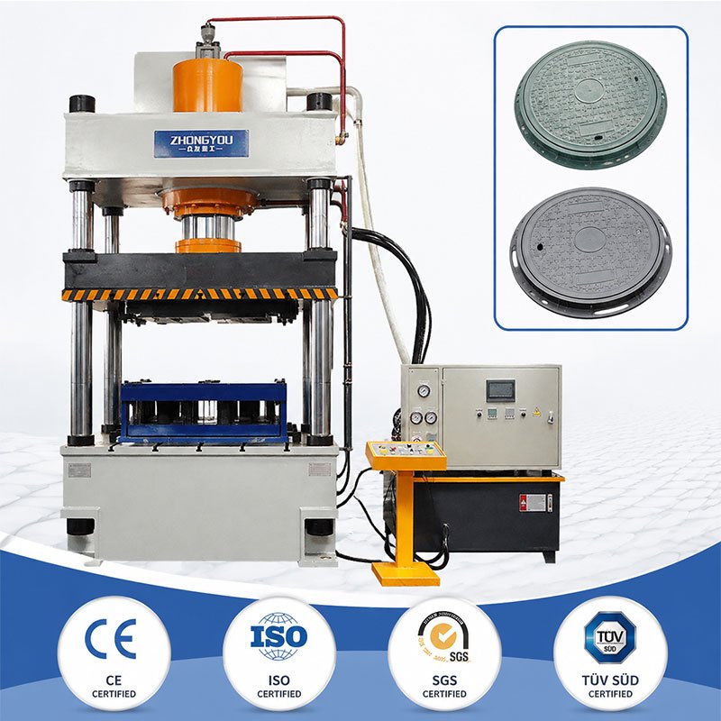 Polymer resin manhole cover hydraulic press  manhole cover hydraulic press machine