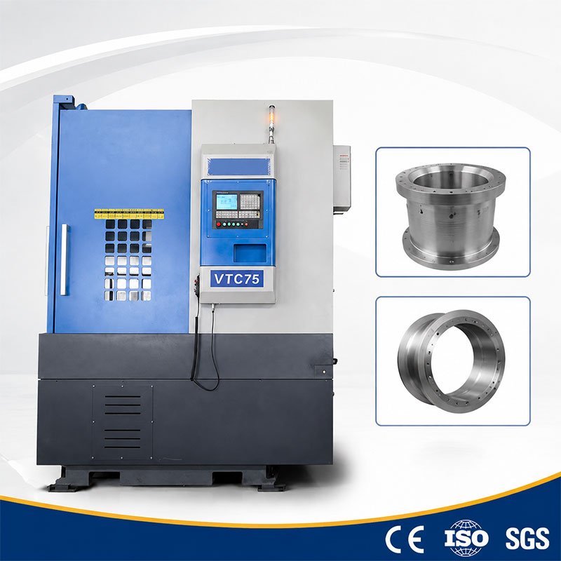 Heavy-Duty CNC Vertical Turning Center  Vertical Lathe for Wheel  Flange   Bearing Machining