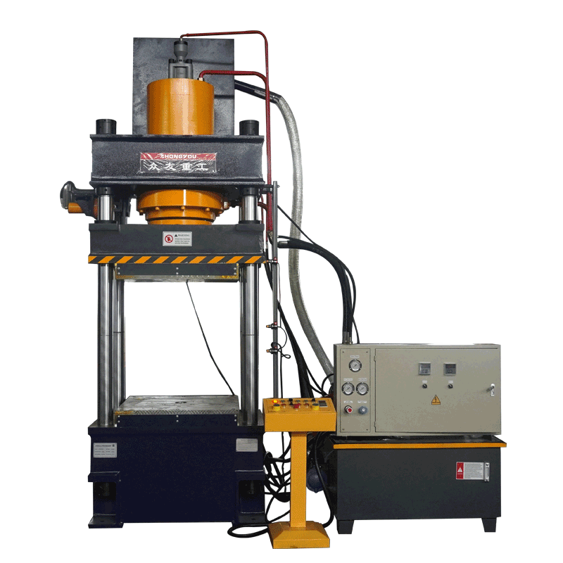 200 tons three-beam four-column hydraulic press Composite material anti-collision type pad plate (1).png