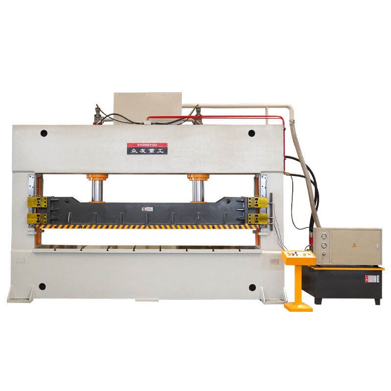 Sheet metal punching press for refrigerated trucks
