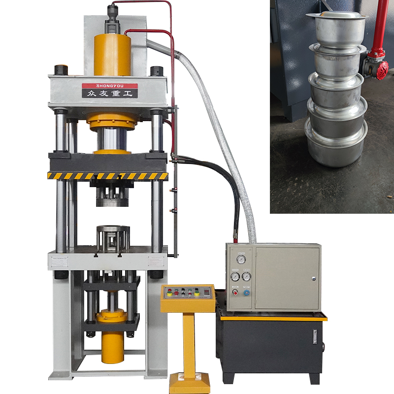 200-ton aluminum pot stretching hydraulic press